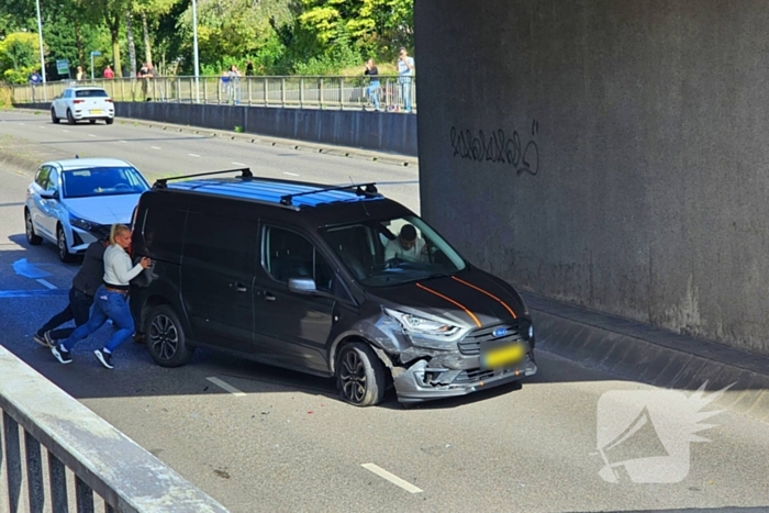 Aanrijding in tunnel zorgt voor verkeerschaos tijdens truckrun