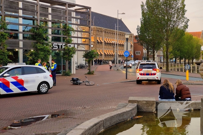 Fietsster gaat onderuit