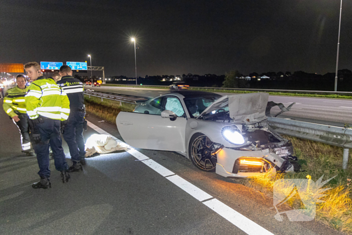 Peperdure Porsche total-loss na aanrijding