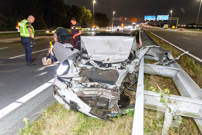 Peperdure Porsche total-loss na aanrijding