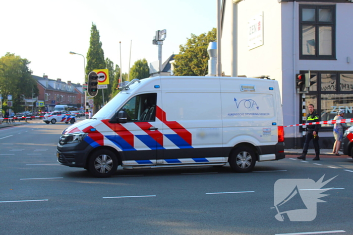 Fietser geschept door lijnbus