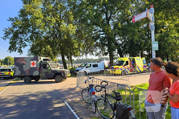 Parachutist zwaargewond bij ongeval op evenemententerrein