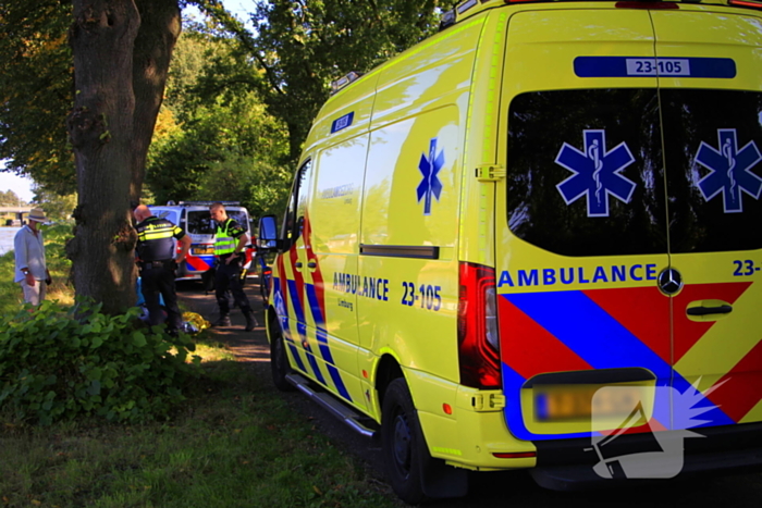 Fietser ten val bij ongeval