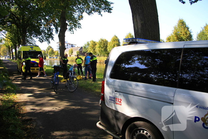 Fietser ten val bij ongeval