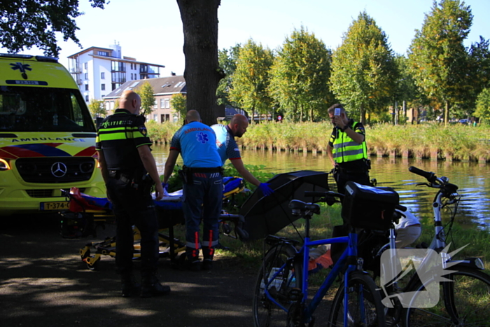 Fietser ten val bij ongeval