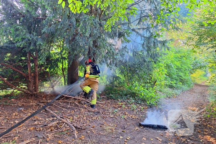 Brand in bosschage snel geblust