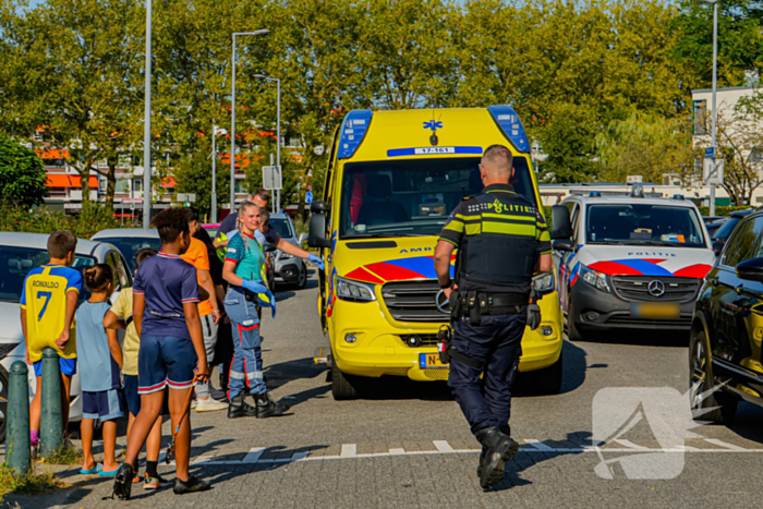 Scooterrijder ten val na uitwijkmanoeuvre