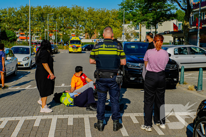 Scooterrijder ten val na uitwijkmanoeuvre