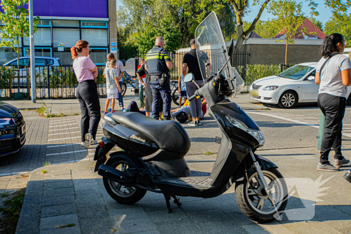 Scooterrijder ten val na uitwijkmanoeuvre