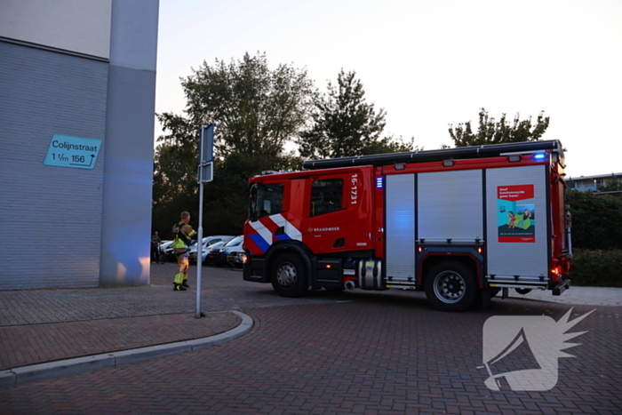 Barbecue op balkon zorgt voor inzet brandweer