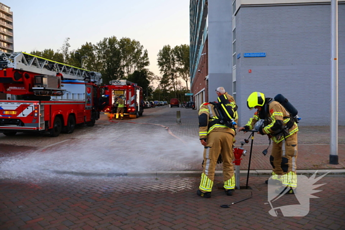 Barbecue op balkon zorgt voor inzet brandweer