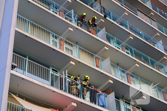 Barbecue op balkon zorgt voor inzet brandweer