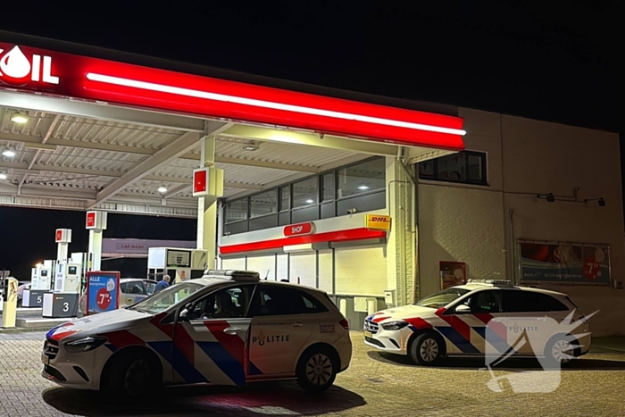 Overval op tankstation, dader vlucht weg