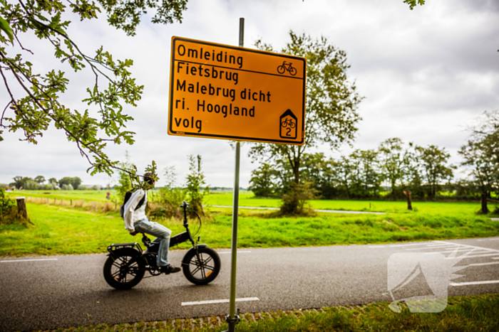 Malebrug sluit opnieuw door herstelwerkzaamheden