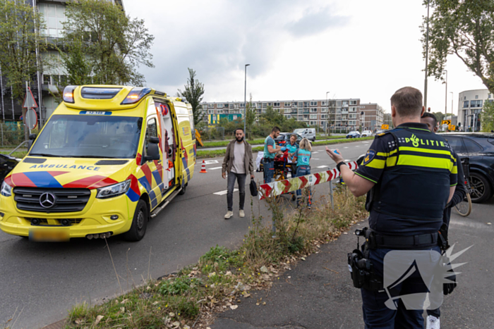 Fatbike aangereden door een automobilist