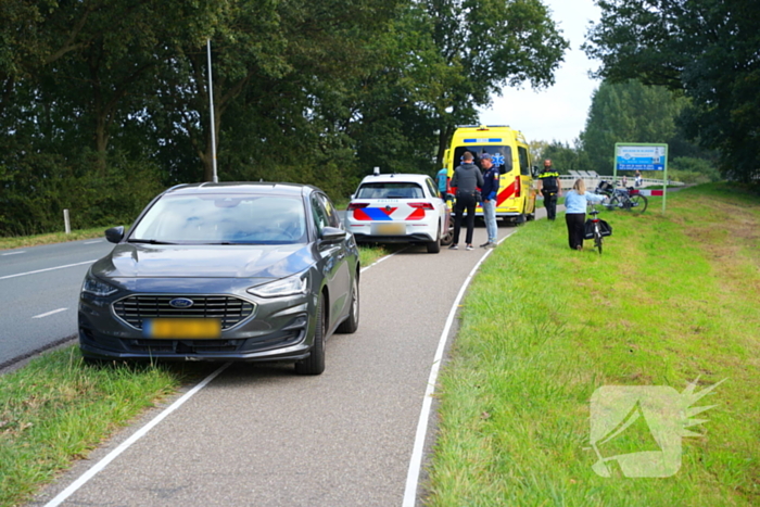 Fietser gewond bij aanrijding met auto