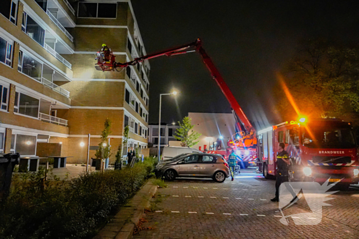 Brand op zesde verdieping van flatgebouw