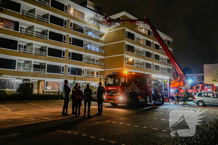 Brand op zesde verdieping van flatgebouw