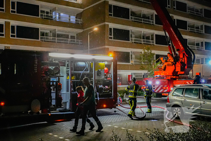 Brand op zesde verdieping van flatgebouw