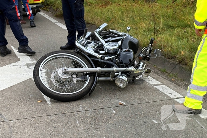 Ongeval met motorrijder zorgt voor verkeershinder