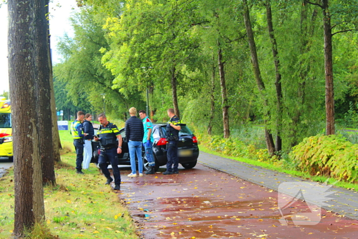 Bestuurder verliest controle en botst tegen boom