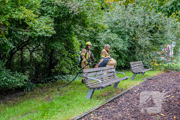 Scooter gedumpt en in brand gestoken bij speeltuinen