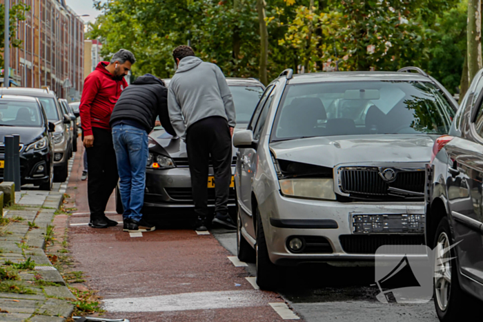 Vier voertuigen betrokken bij kettingbotsing