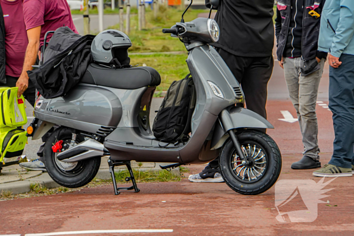 Scooterrijder gewond bij aanrijding