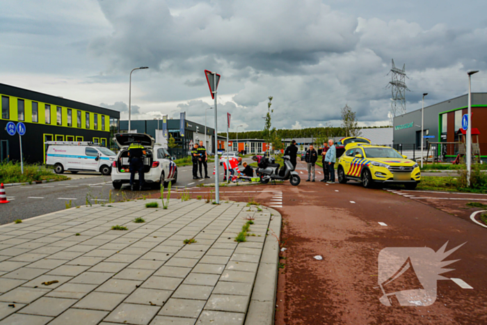 Scooterrijder gewond bij aanrijding