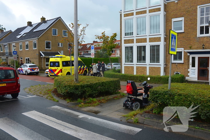 Scootmobiel bestuurder gewond bij ongeval met auto