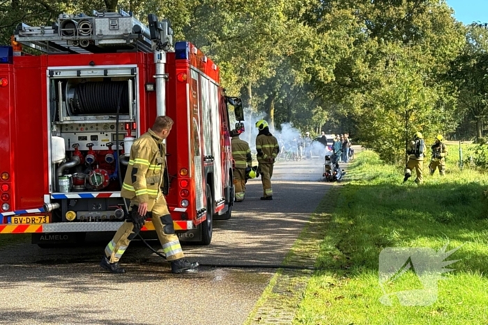 Motor door brand verwoest