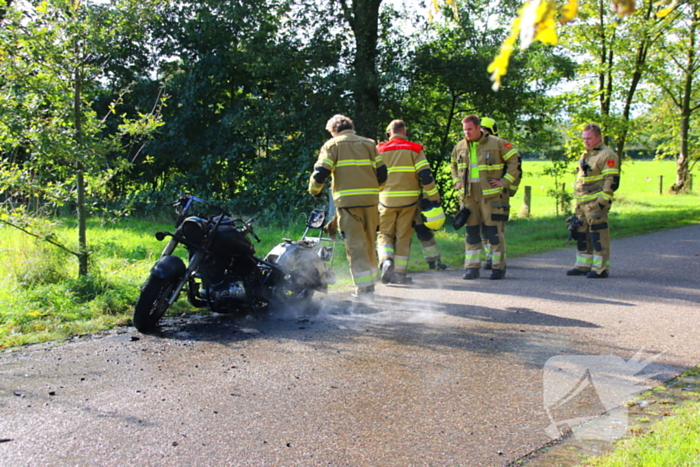 Motor door brand verwoest