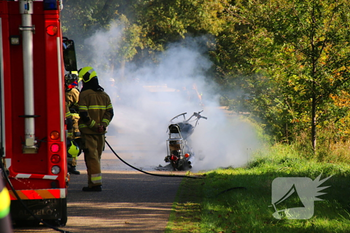 Motor door brand verwoest