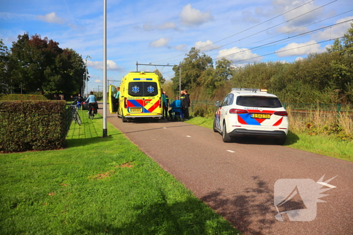 Man achter rollator aangereden door fietser