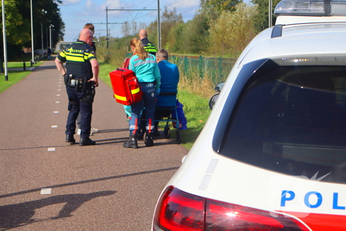 Man achter rollator aangereden door fietser