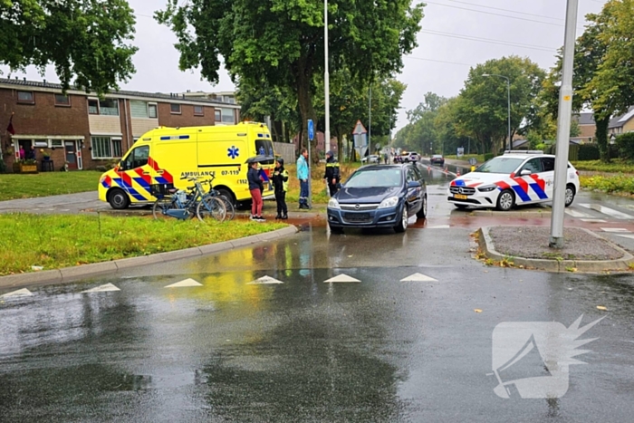 Opnieuw fietser geschept bij rotonde