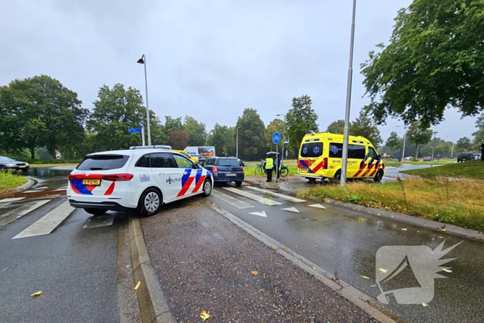 Opnieuw fietser geschept bij rotonde