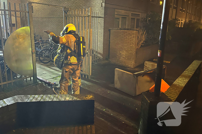 Brandweer ingezet voor brand in kelderbox