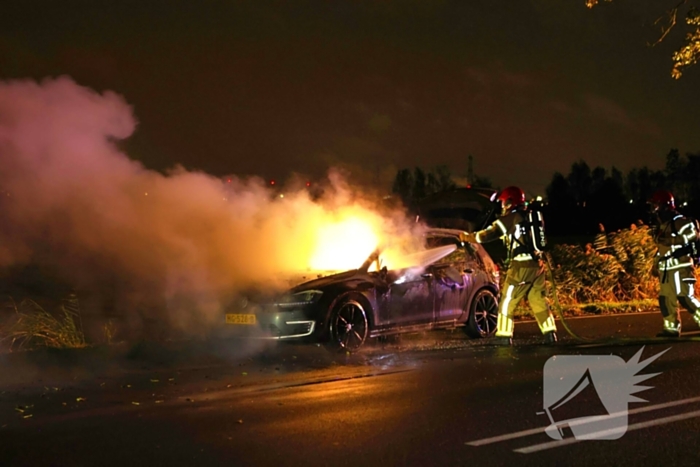 Verdachte geur eindigt in autobrand