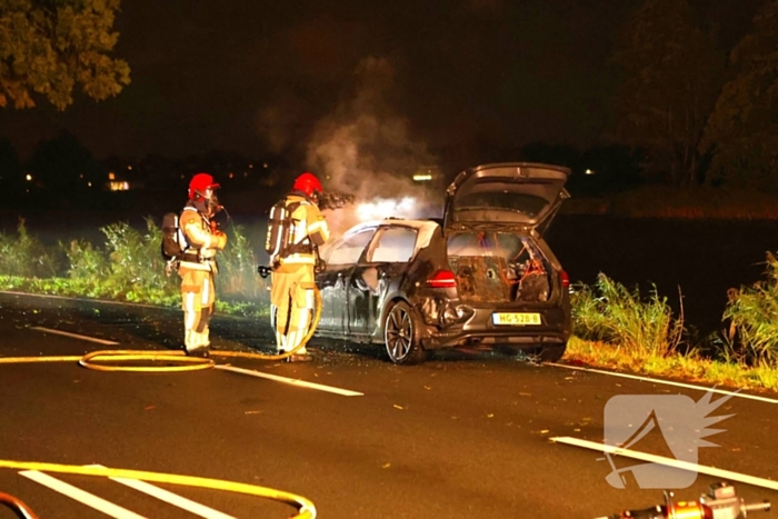 Verdachte geur eindigt in autobrand