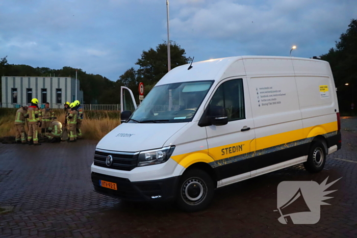 Fietser merkt gaslek op na regenbui