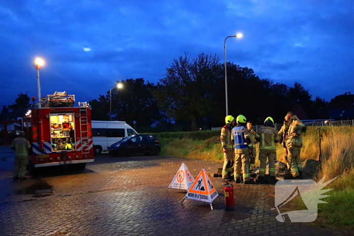 Fietser merkt gaslek op na regenbui