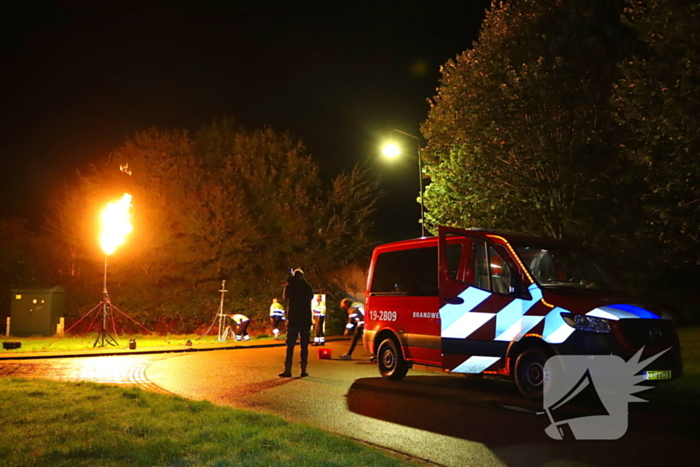 Brandweer ingezet voor gaslekkage