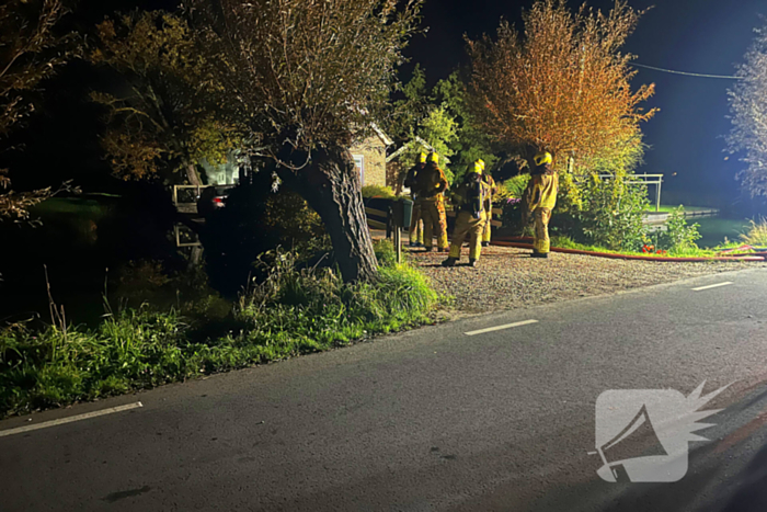 Veel rookontwikkeling bij brand in schuur