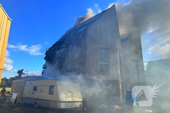 Flinke rookontwikkeling bij woningbrand