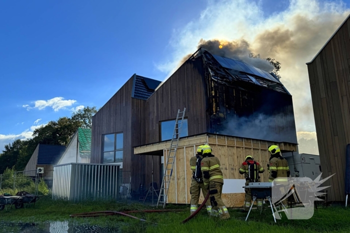 Flinke rookontwikkeling bij woningbrand