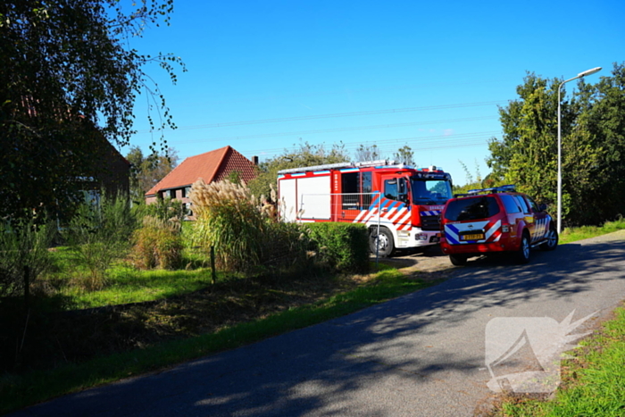 Gasleiding geraakt tijdens werkzaamheden