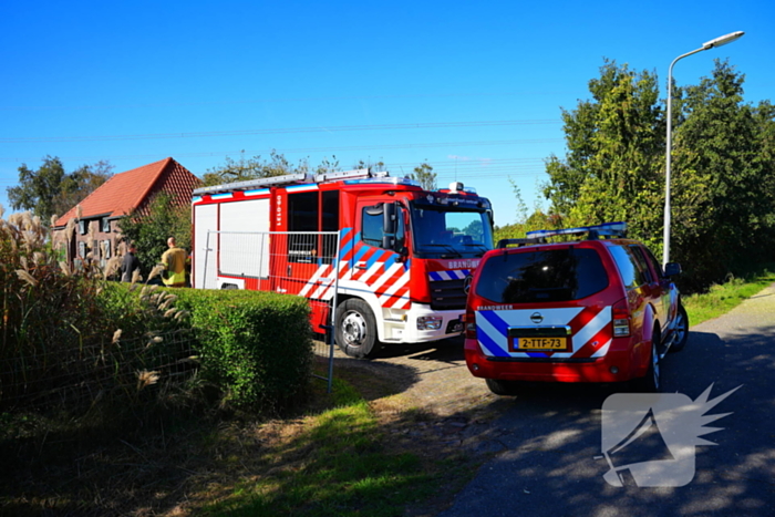 Gasleiding geraakt tijdens werkzaamheden