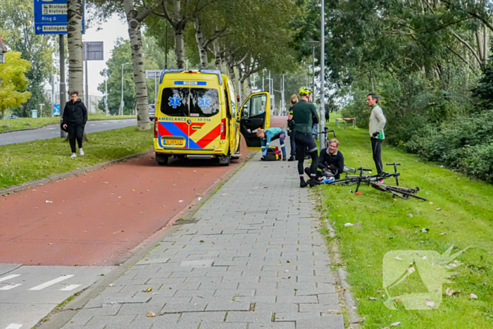 Wielrenner zwaargewond, traumateam ingezet