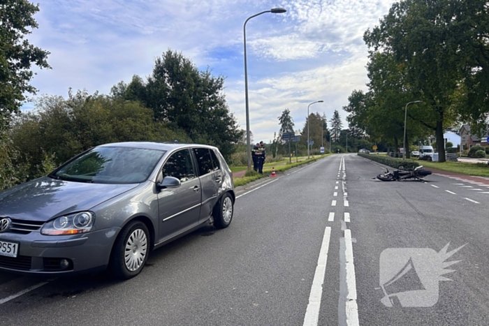 Motorrijder gewond bij aanrijding met automobilist